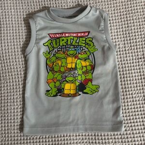 Nickelodeon Gray TMNT Kids Tank Top